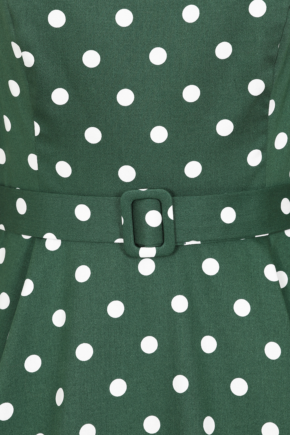 Kylie Green Polka Dot Swing Dress